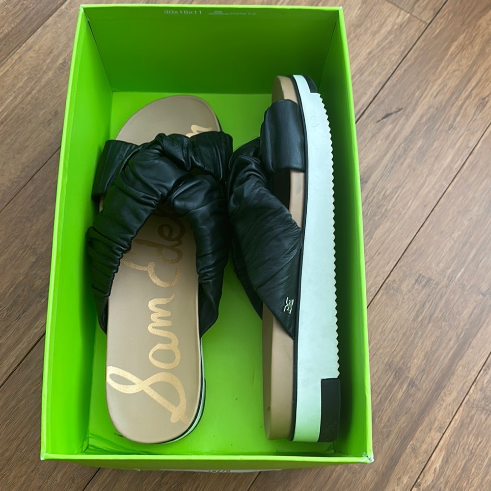 Sam Edelman Black Alaina leather sandal